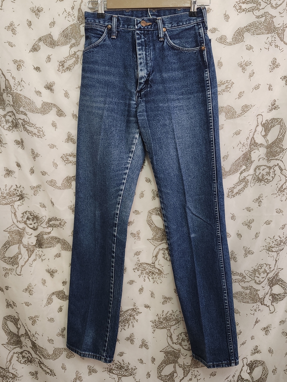 VTG 90s Wrangler 14MWZDD Cowboy Cut High Rise Jeans Womens 5x34 Made in USA